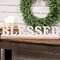 Blessed Beaded White Wood Sitter 60442;