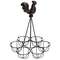Rooster Egg Metal Holder