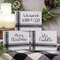Warm Words Striped Wooden Block, 3 Asstd.;