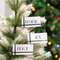 Black & White Stripe Holiday Word Ornament, 3 Asstd. 91120;