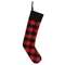 Red & Black Buffalo Check Fabric Stocking Ornament #CS38488