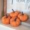Orange Burlap Pumpkins 2.25", 4/Pack RJAF2010;