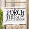 Porch Therapy White Framed Sign 36299;