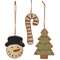 3/Set, Wooden Christmas Cookie Ornaments with hangers