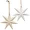 Distressed Wooden Moravian Star Ornament, 2 Asstd.