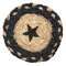 Braided Black Star Jute Coaster