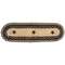 Braided Black Star Jute Stair Tread;