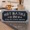 Hot Baths Sign -