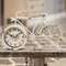 Farmhouse White Bicycle Clock 75013;