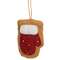 Beaded Mitten Fabric Ornament