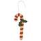 Candy Cane Ornament w/ Holly