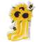 Hello Sunshine Sunflower Boots & Bees Chunky Sitter