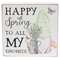 Happy Spring to All My Gnomies Box Sign