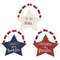 Beaded Patriotic Star Ornament, 3 Asstd. #36921