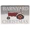 Barnyard Christmas Red Tractor Box Sign #36966