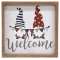 Gnome Duo USA Welcome Framed Sign #37054