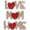 3 Set, Floral Mom, Love, Home Words with Mini Vase