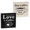 Love & Coffee Block Sign, 2 Asstd. #37107