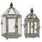 2 Set, Rustic Bee Metal Birdcage with Chicken Wire