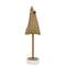Green Ticking Stripe Tree on Base, 13"