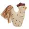 Mini Stuffed Polka Dot Chicken Sitter