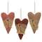 Stuffed Primitive Heart Ornament with Cheesecloth, 3 Asstd. #CS38736