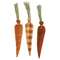3 Set, Stuffed Orange Felt & Buffalo Check Carrots