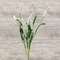 Icker Flower & Leaves Spray, White 18307;