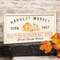 Harvest Market Open Daily Pumpkin Metal Frame Sign 65295;