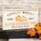 Harvest Market Open Daily Pumpkin Metal Frame Sign 65295