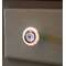 Boho Center Floral Black/White Metal Knob 65308;