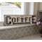 Coffee White Distressed Metal Sign 65316;