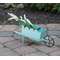 Blue Scalloped Metal Wheelbarrow 70133;