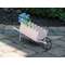 Pink Scalloped Metal Wheelbarrow 70134