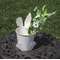 White Easter Bunny Metal Bucket 70135;
