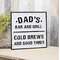 Dad's Bar & Grill Metal Sign 75051