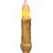 Burnt Ivory Taper Candle- 4" #84019