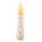 Ivory Glitter Timer Taper - 4"