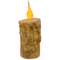 Twisted Flame Pillar - Burnt Ivory - 6"