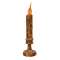 Twisted Flame Candlestick - Burnt Mustard - 8" #84573