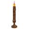Twisted Flame Candlestick - Burnt Mustard - 10" #84575