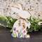 Tulip Printed Easter Bunny Wood Sitter 91132;
