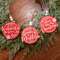 Merry Little Christmas Beaded Ornaments, 3/Set 37165;