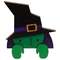 Peeking Witch Wooden Shelf Sitter