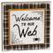 Welcome to Our Web Layered Block Sign