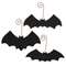 Distressed Wooden Bat Ornament with Wire Hanger, 3 Asstd.
