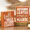 Autumn Leaves/Pumpkins Please Box Sign, 2 Asstd. 37298;