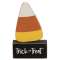 Wooden Candy Corn on Trick or Treat Base #37318