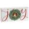 Joy Wreath Rectangle Box Sign