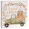 Thankful & Blessed Watercolor Pumpkin Truck Box Sign